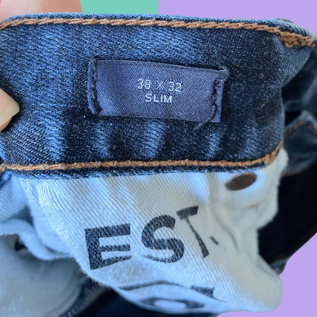 Hand Painted Heart Pocket Jeans