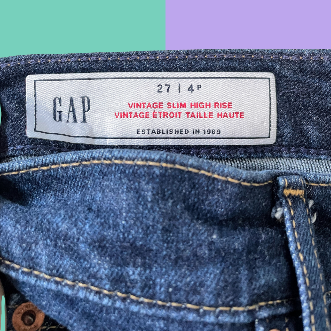 Wavy Blue Hand Painted Pocket Jeans