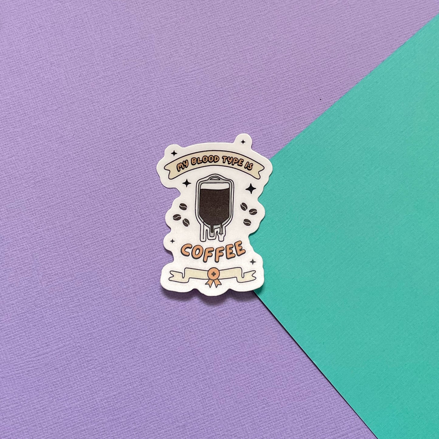 IV Coffee Sticker