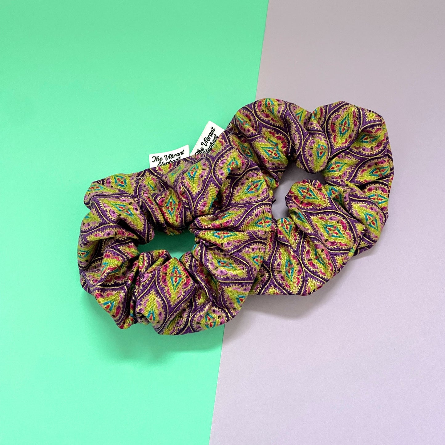 Purple Pattern - Scrunchie