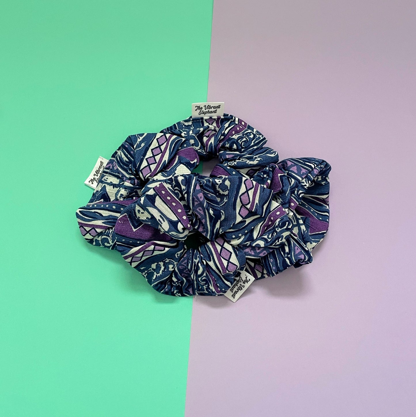 Purple & Blue - Scrunchie