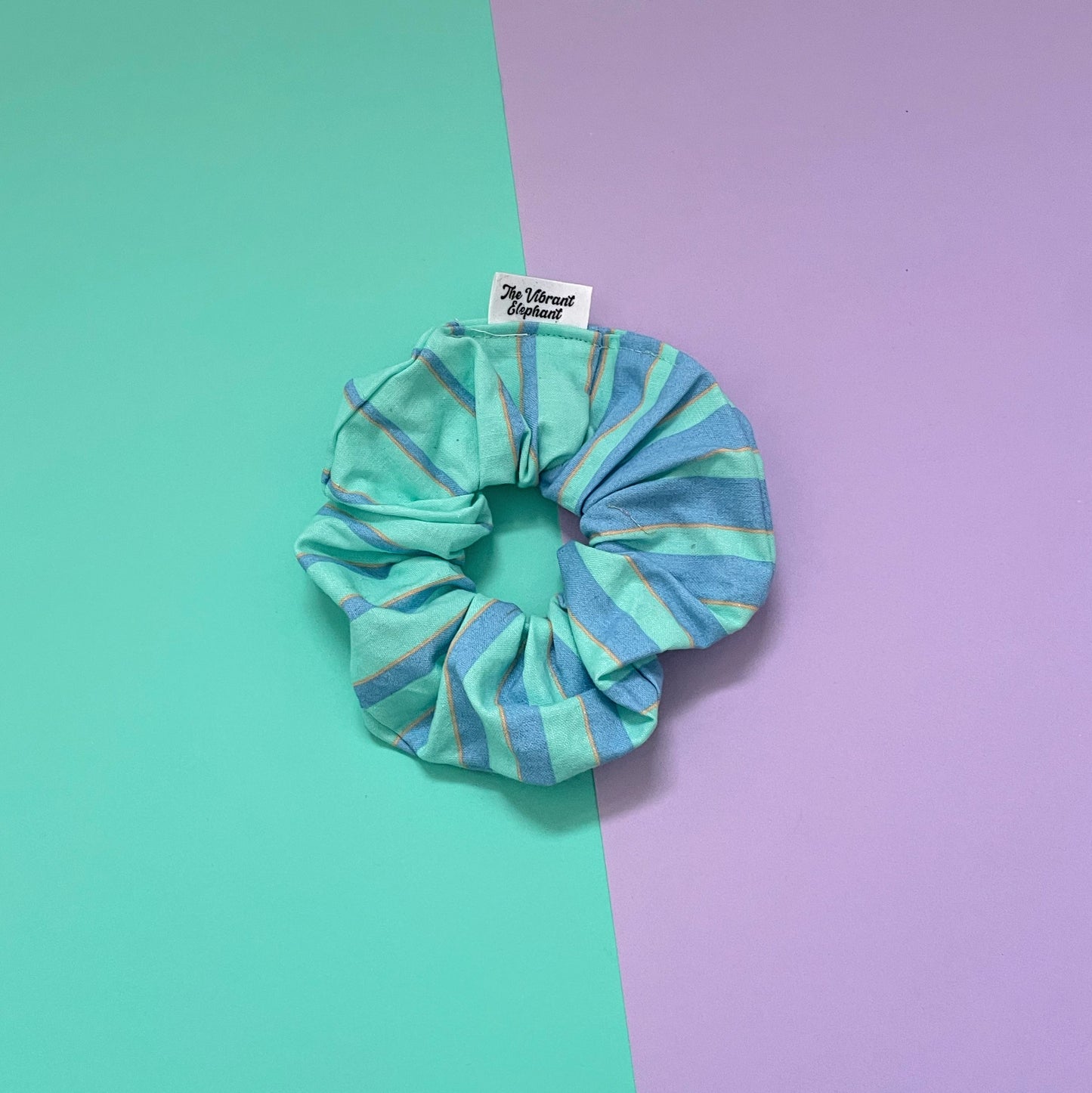 Blue Stripe - Scrunchie