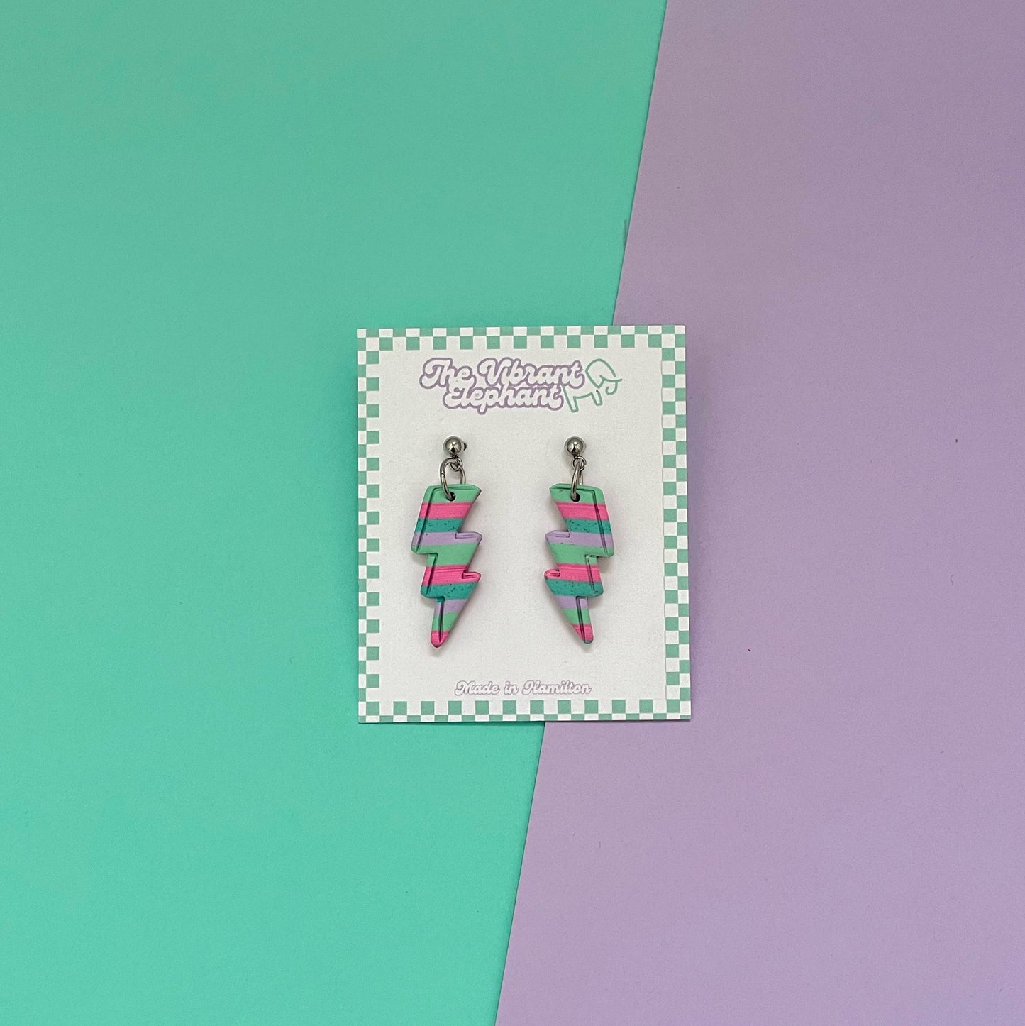 Pastel Stripe Earrings
