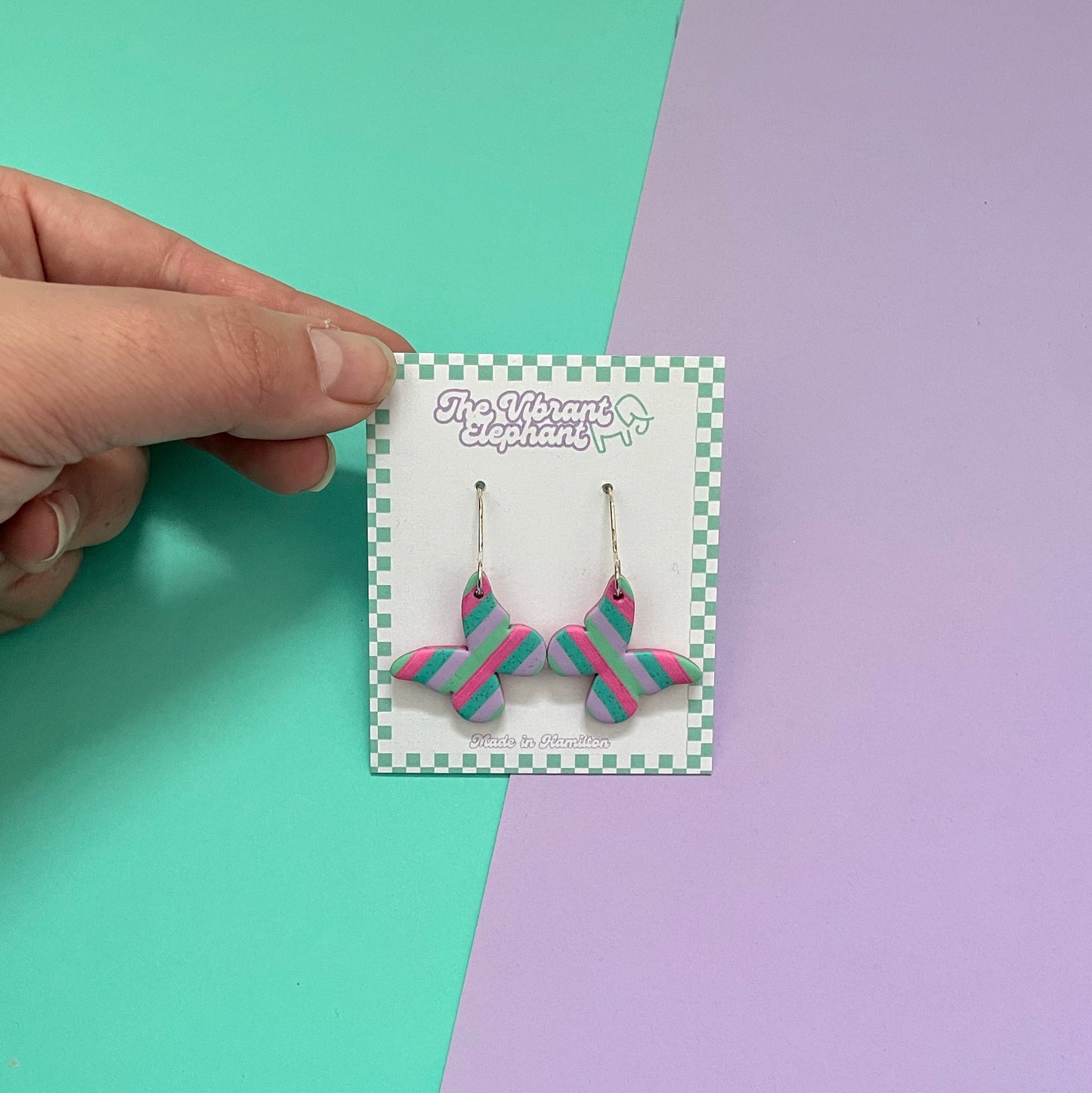 Pastel Stripe Earrings