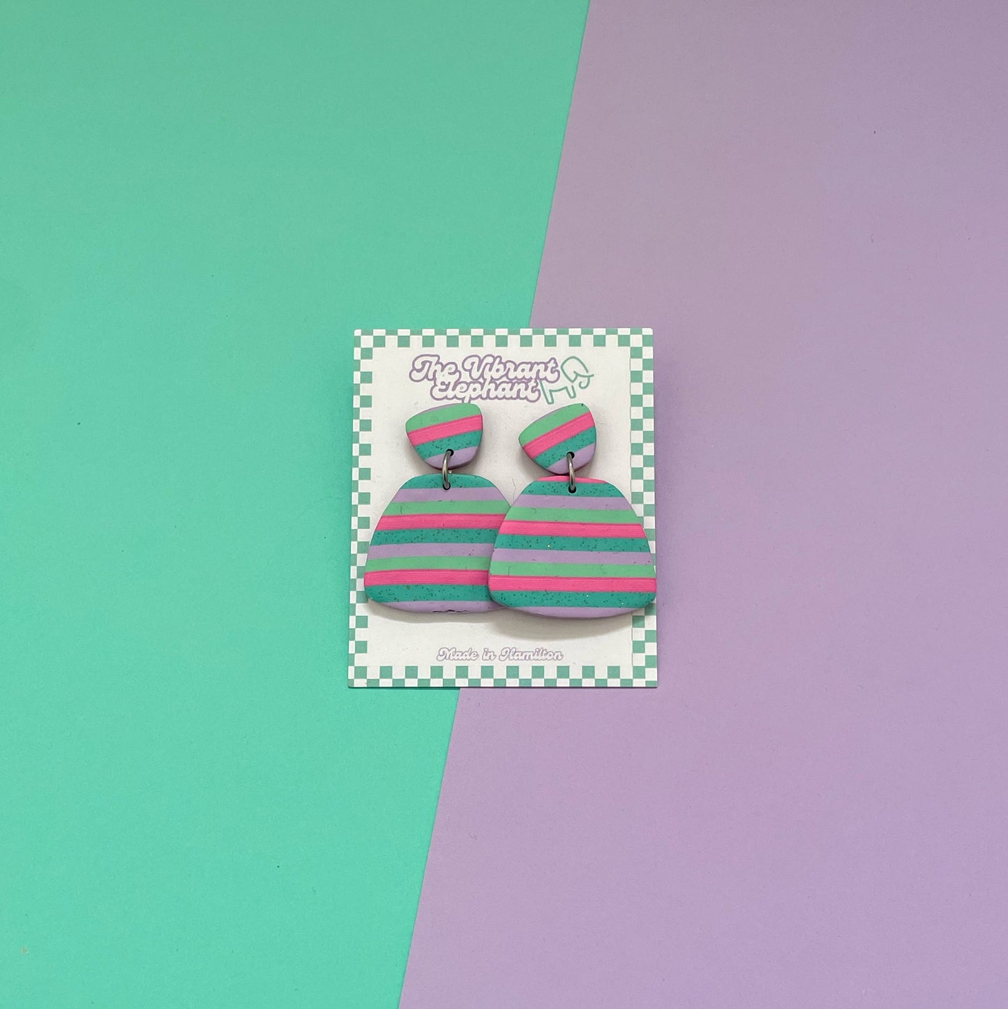 Pastel Stripe Earrings