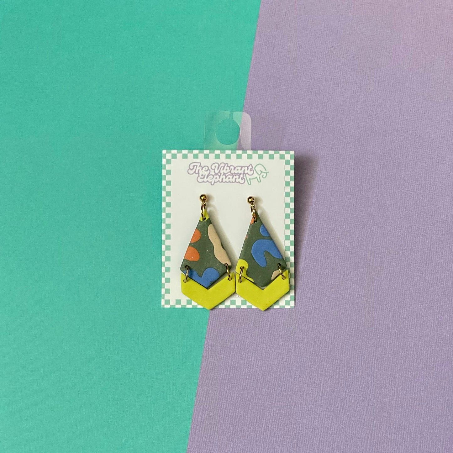 Green Wiggles Earrings