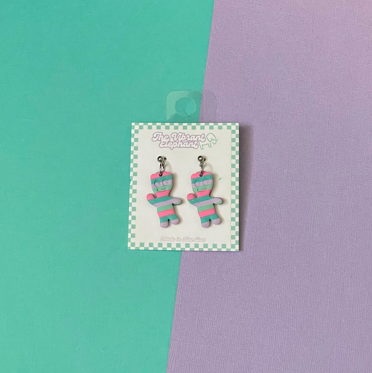 Pastel Stripe Earrings