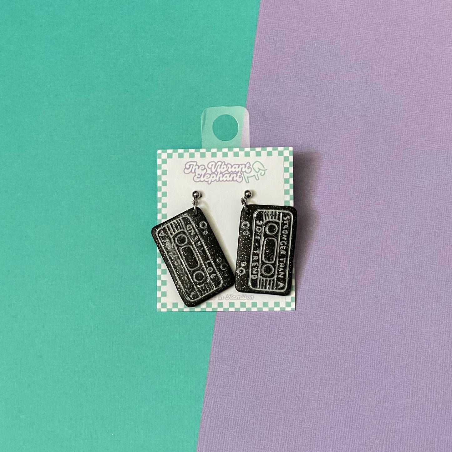 Cassette Lyrics Earrings