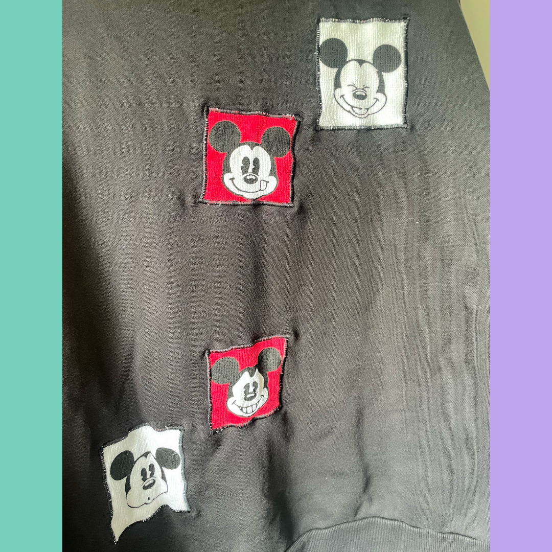 Patchwork Crewneck Sweater