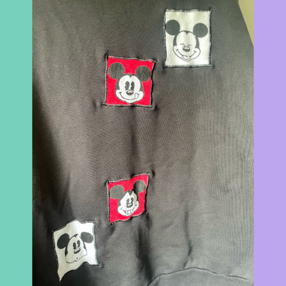 Patchwork Crewneck Sweater