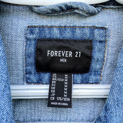 Modern Rainbow Painted Denim Jacket