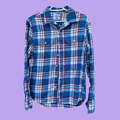 The Bitch Is Silent Plaid Button-Up Shirt