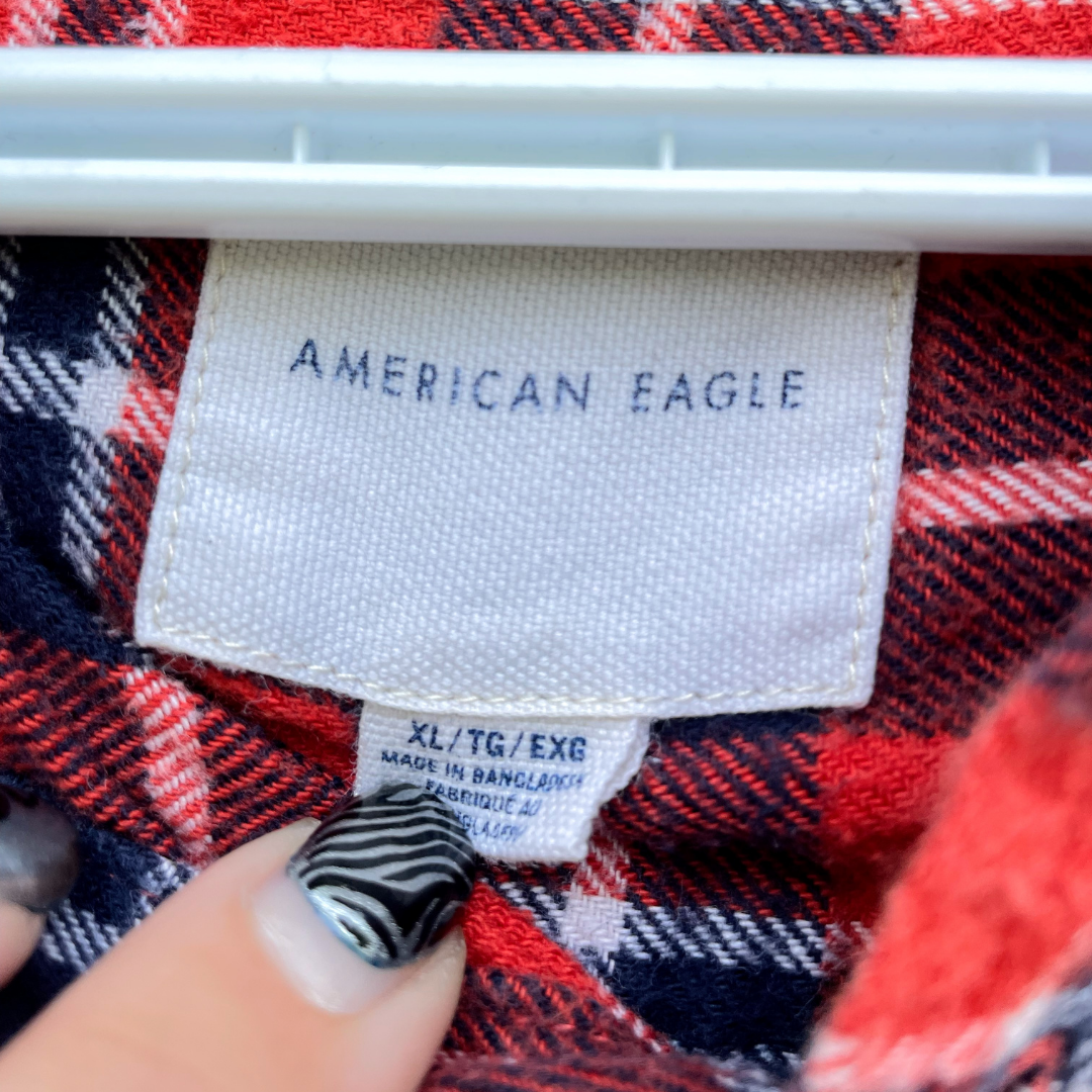 Go To Hell Plaid Button-Up Shirt