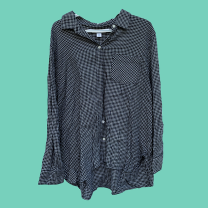 Classic Gingham Shirt With Lobster Art