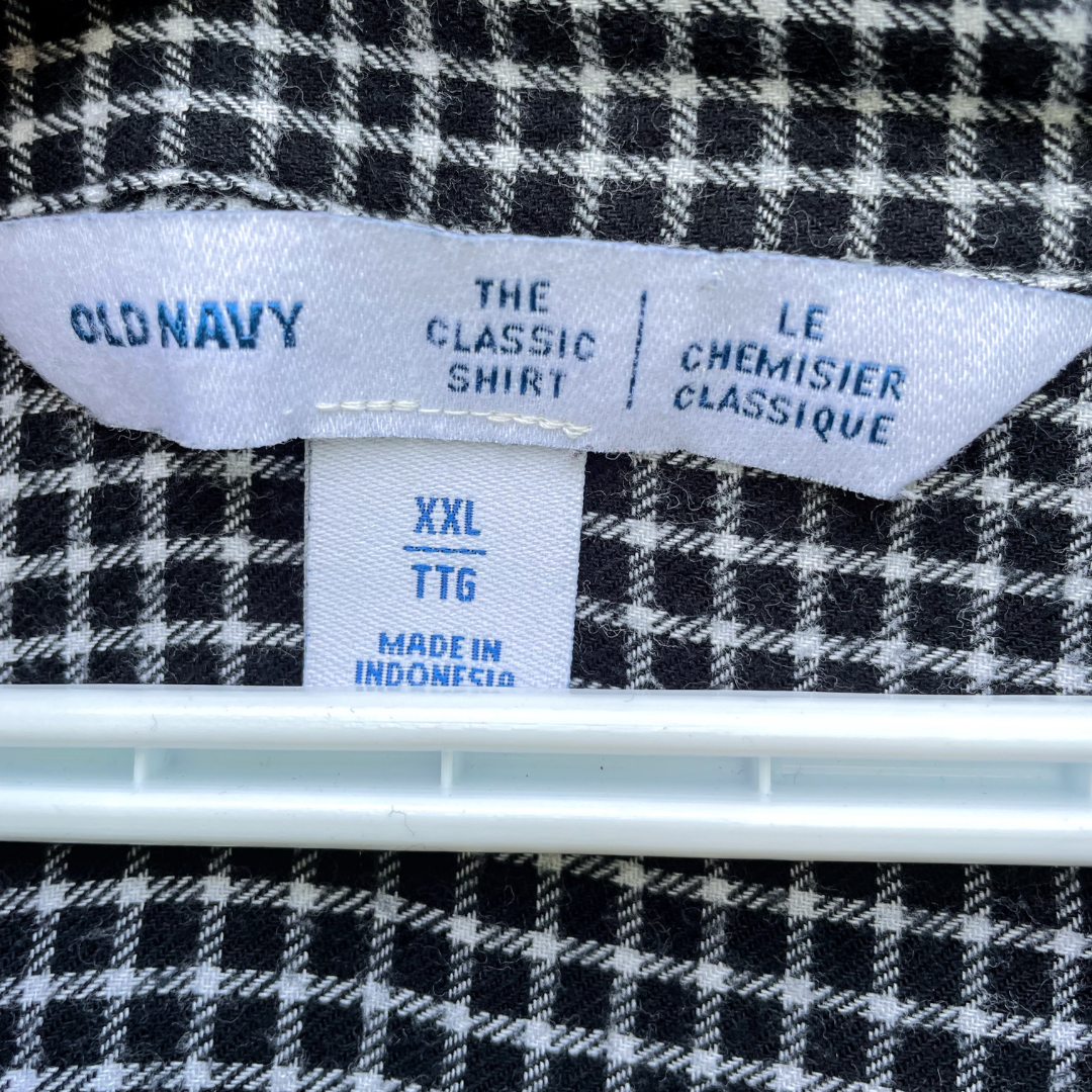 Classic Gingham Shirt With Lobster Art