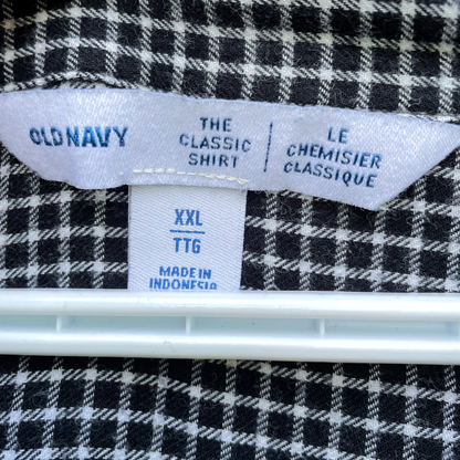Classic Gingham Shirt With Lobster Art