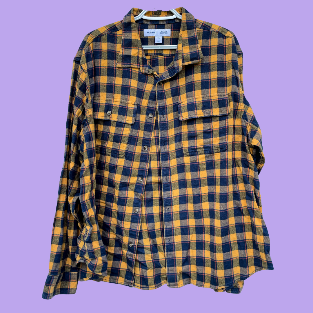 Sailor Moon Graphic Plaid Button-Up Shirt