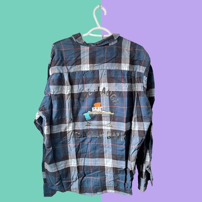 Live Laugh Toaster Bath Graphic Button-Up Shirt