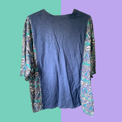 Abstract Sleeves - Henley T-Shirt
