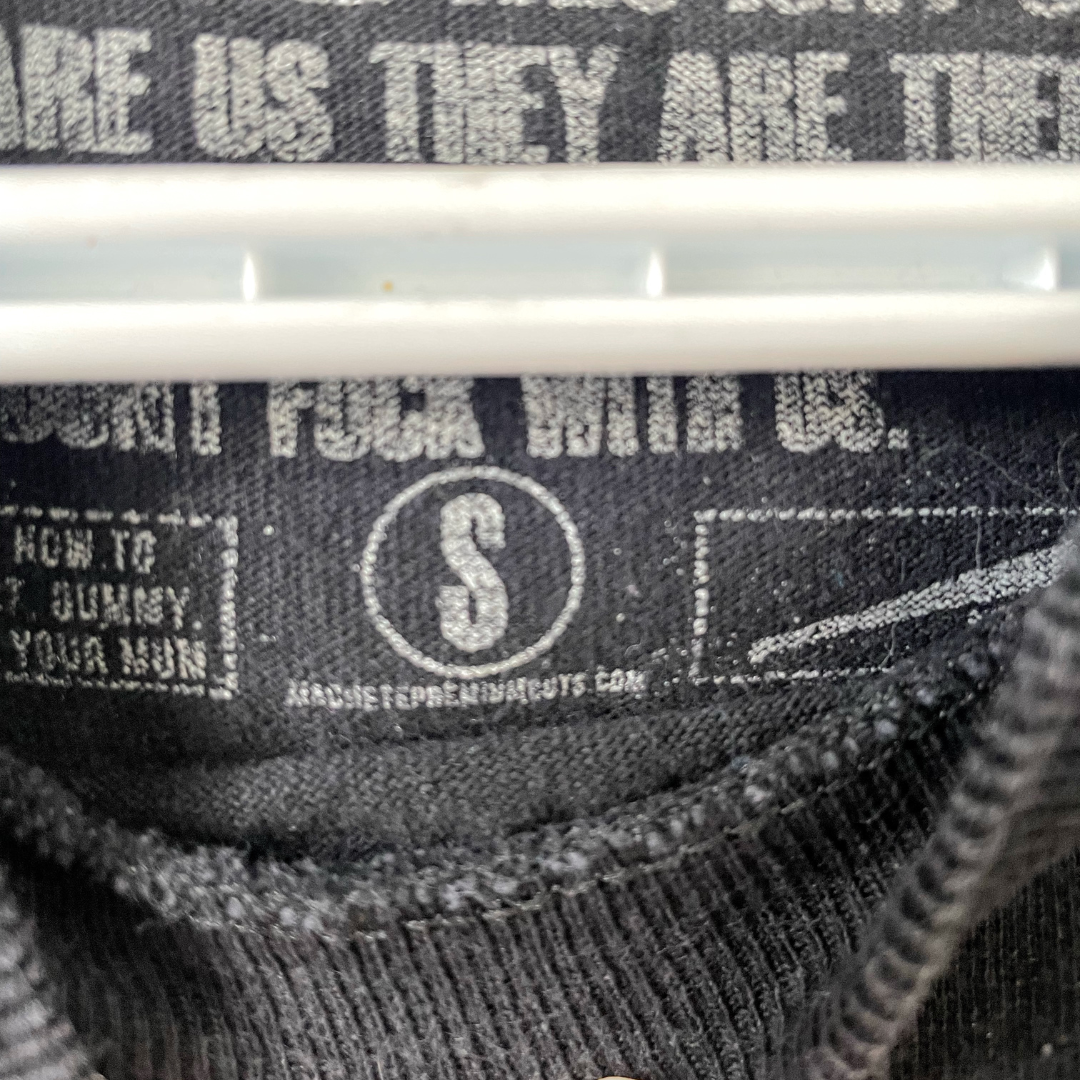 Horror Masked Group Graphic Brown Plaid Flannel Shirt - S