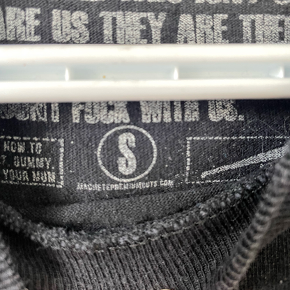 Horror Masked Group Graphic Brown Plaid Flannel Shirt - S