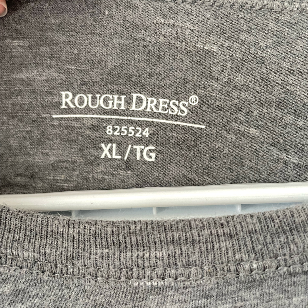 Grey and Burgundy Plaid Panel Button-Up Shirt - XL