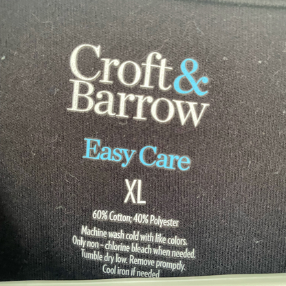 Upcycled Colorblock Plaid Sleeve Button Henley Shirt - XL