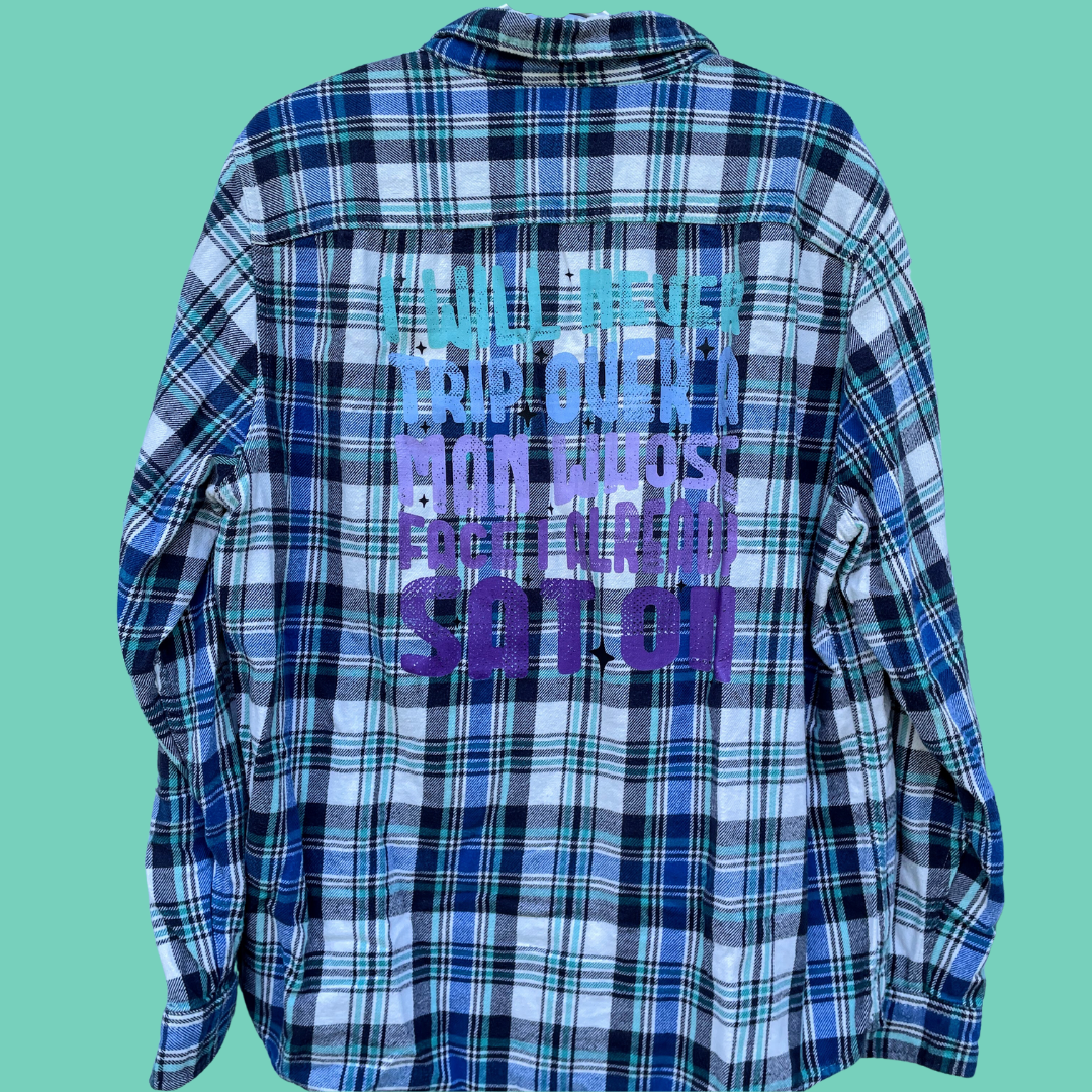 Never Trip Over a Man Flannel image 0
