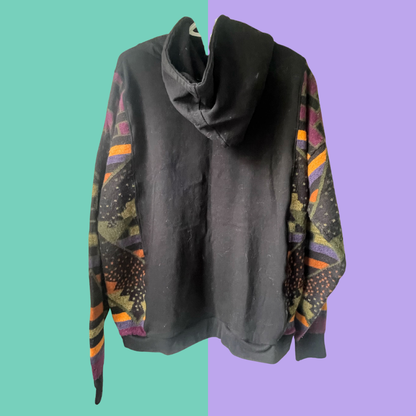 Upcycled Hoodie & Geometric Sweater