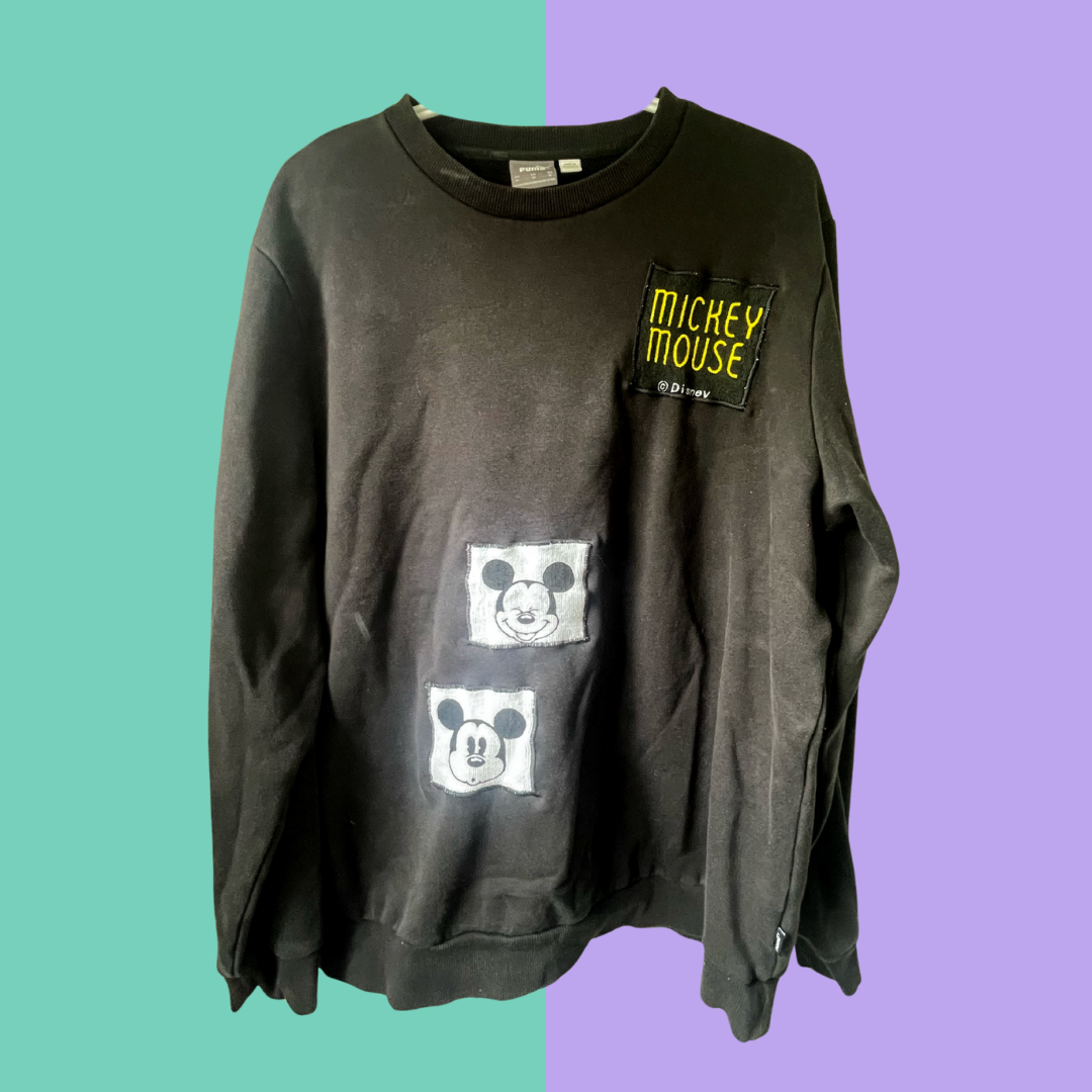 Patchwork Crewneck Sweater