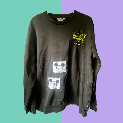 Patchwork Crewneck Sweater