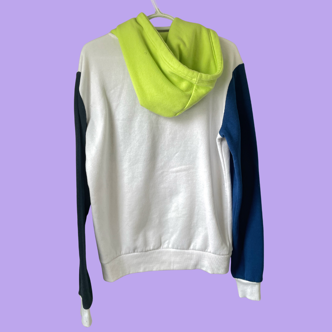 Weezer Neon Graphic Block Hoodie Sweatshirt - M