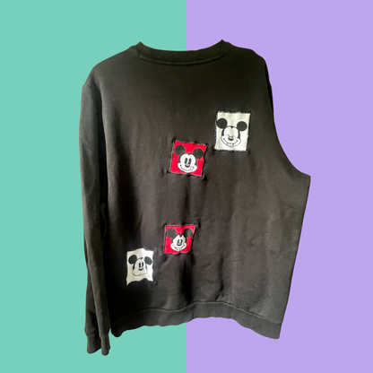 Patchwork Crewneck Sweater