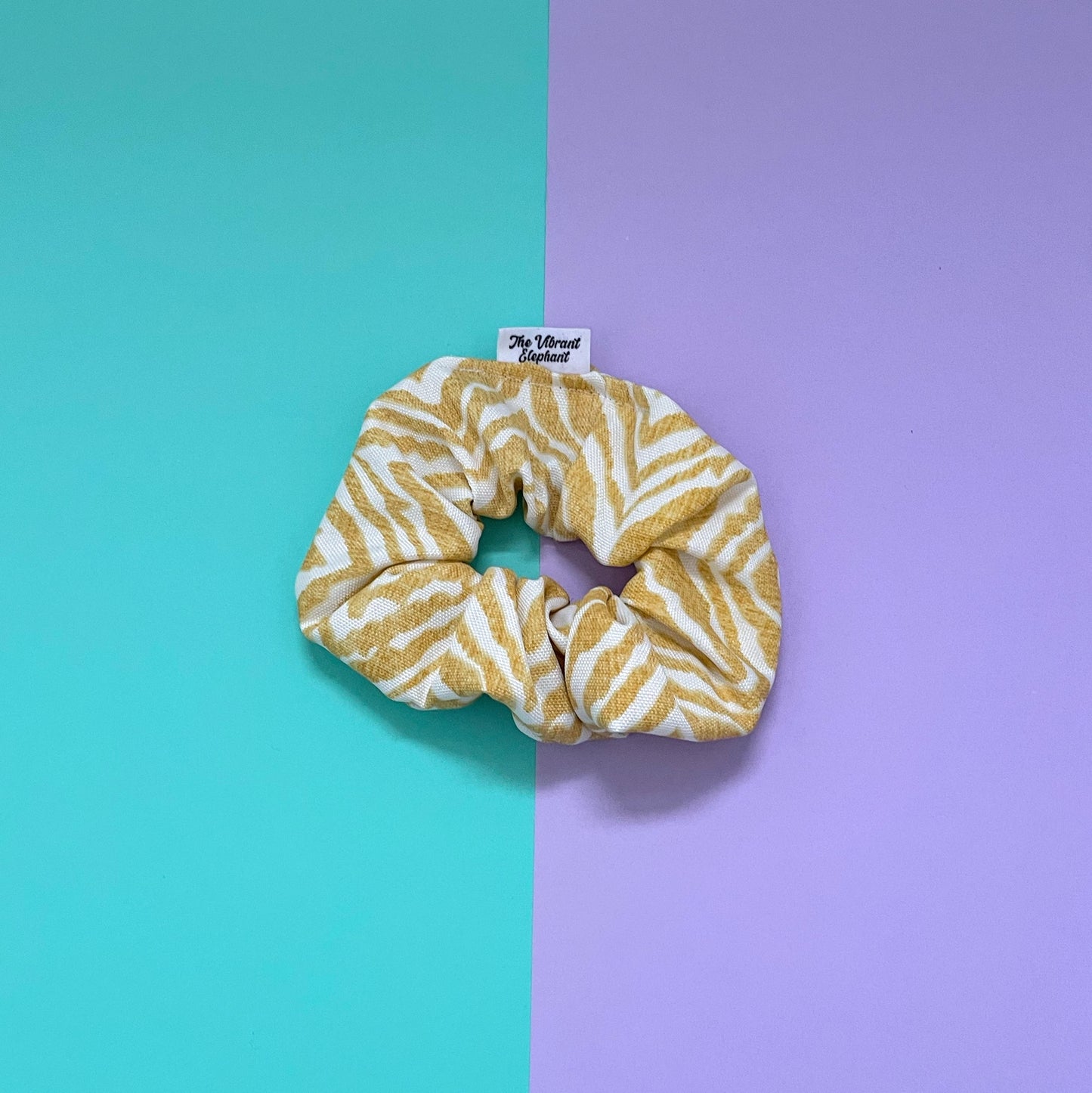 Yellow Zebra - Scrunchie