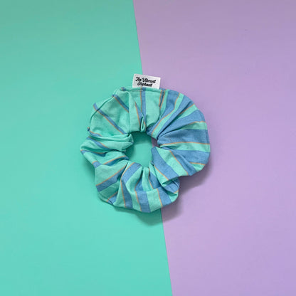 Blue Stripe - Scrunchie