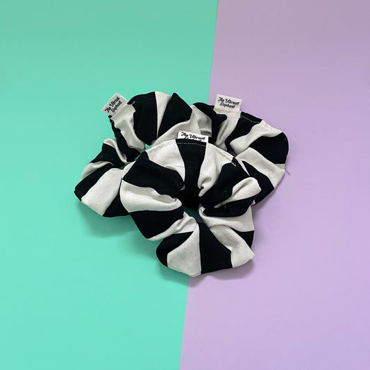 B&W Stripe - Scrunchie