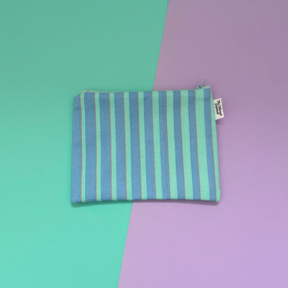 Blue Stripe - Zip Pouch