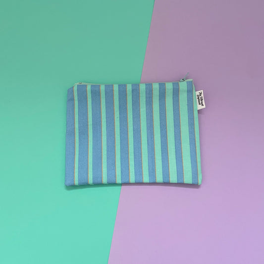 Blue Stripe - Zip Pouch
