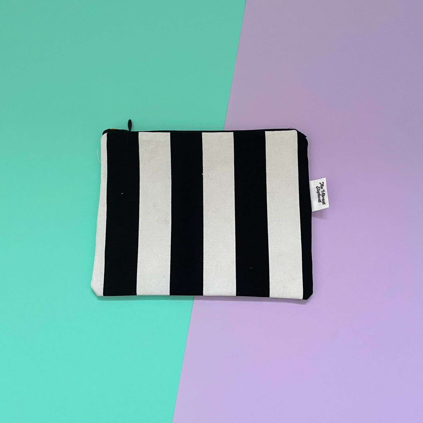 BW Stripe - Zip Pouch
