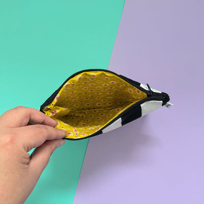 BW Stripe - Zip Pouch