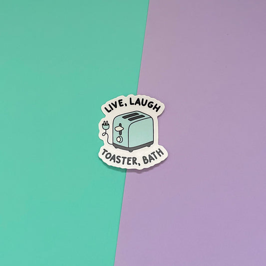 Toaster Bath Sticker