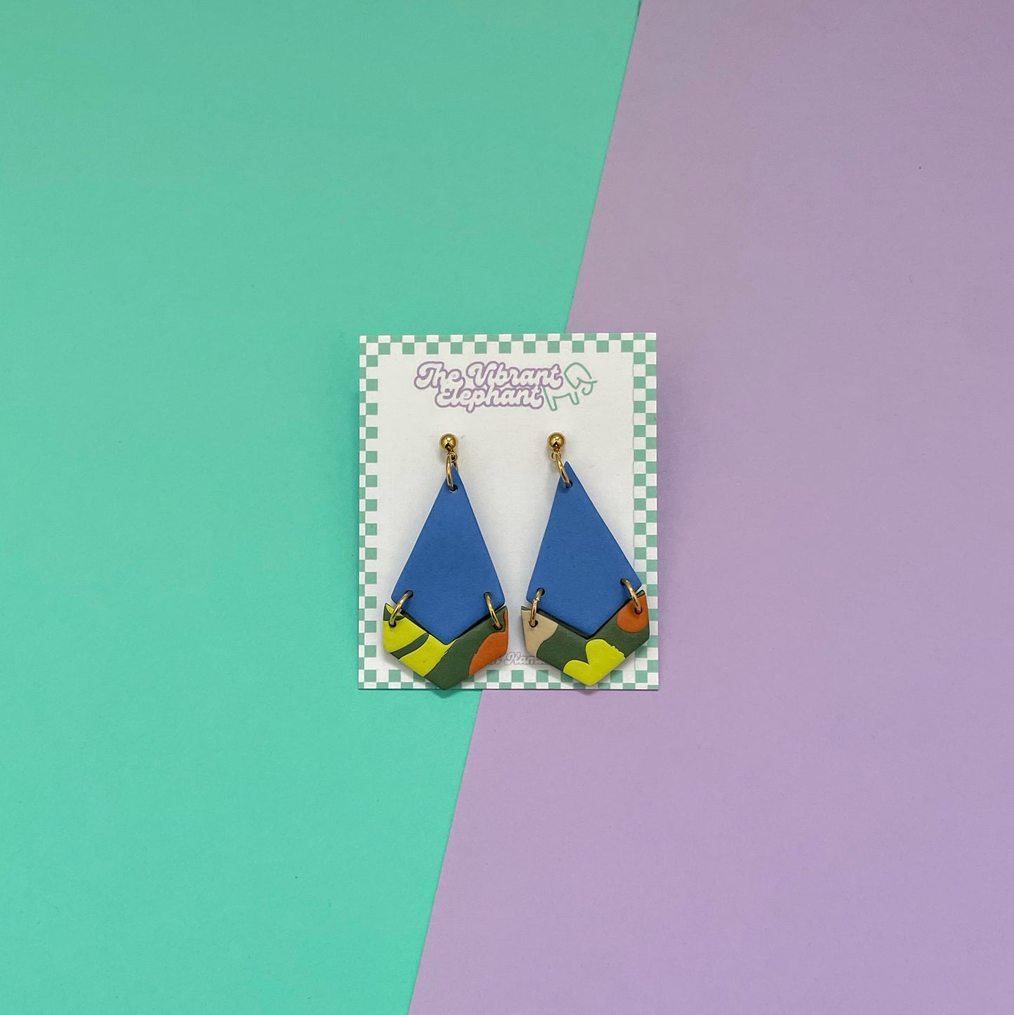 Green Wiggles Earrings